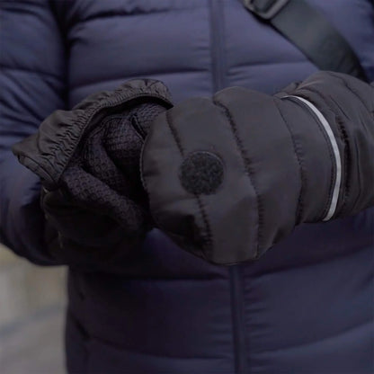 2-in-1 Dog Walking Puffer Gloves